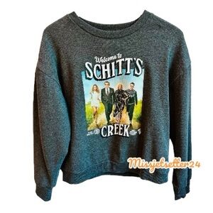 EUC Schitt's Creek Long Sleeve Gray Graphic Sweatshirt